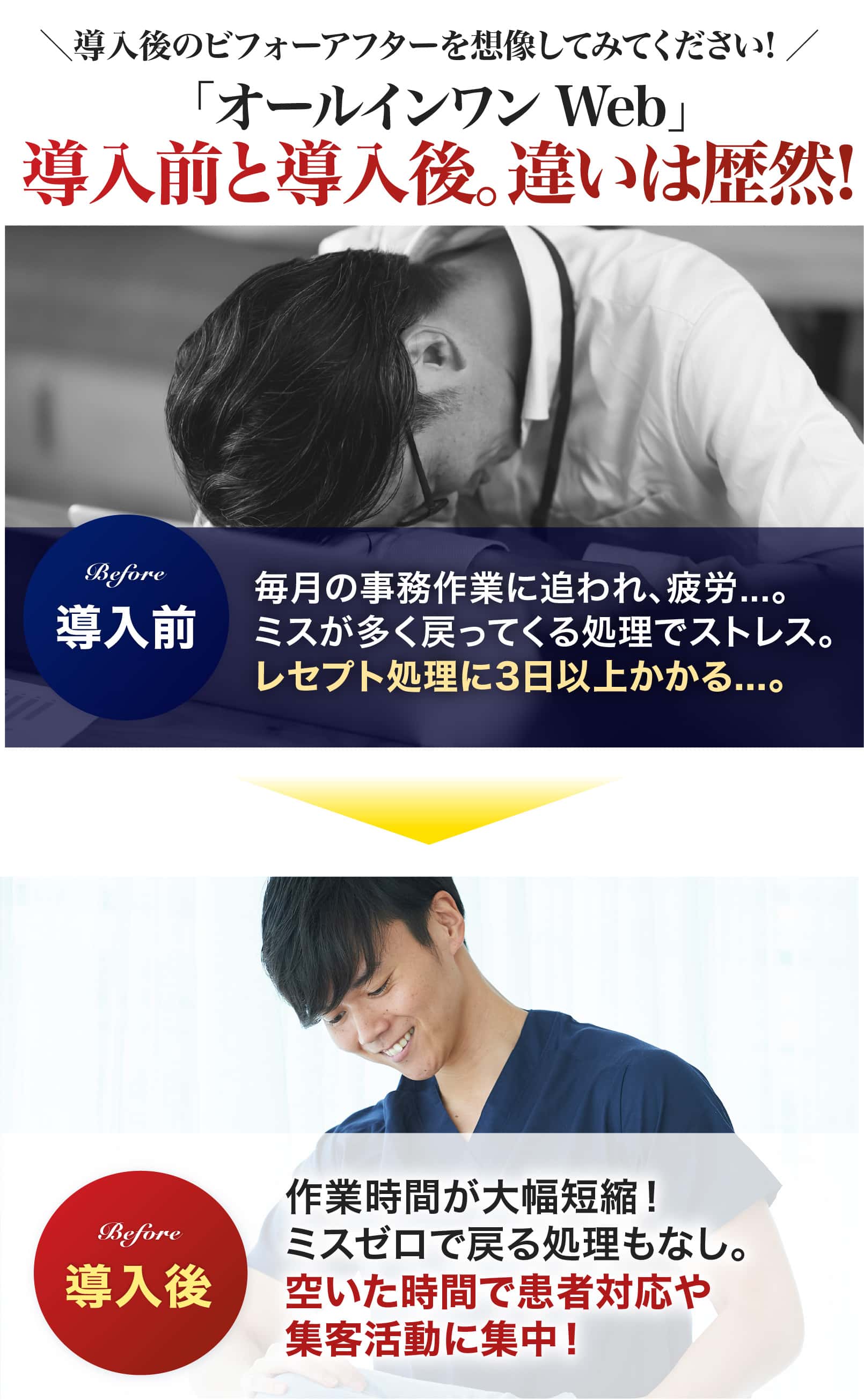 導入前と導入後。違いは歴然！