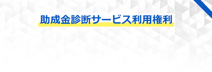 助成金診断サービス利用権利