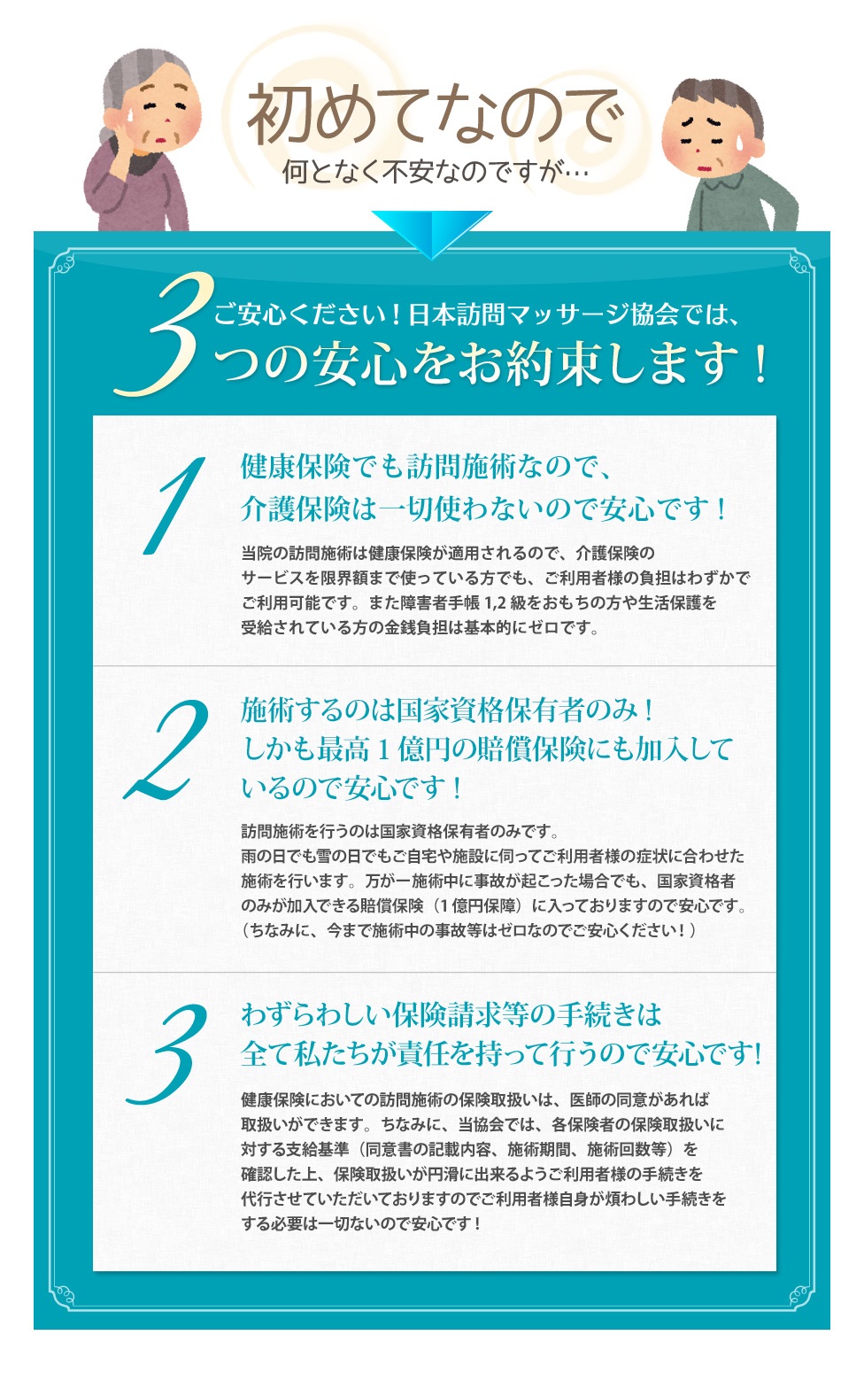 初めてなので何となく不安なのですが…